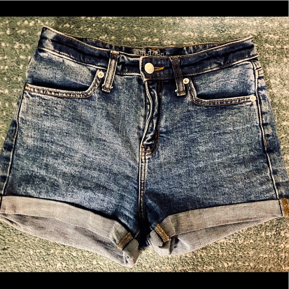 High Rise Jean Shorts